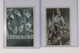 (2) Nazi Propaganda Postcards w/Flags