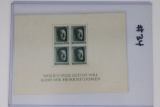 Nazi Hitler Stamp Postal Comm. Sheet