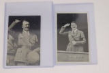 (2) Nazi Adolf Hitler Propaganda Postcards