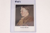 Nazi Color Adolf Hitler Propaganda Postcard