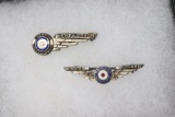 (2) WWII Packard Motor Co. Worker Pins