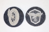 (2) Nazi Luftwaffe WWII Cloth Patches