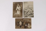 (3) WWI Postcards with Nurses