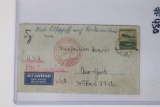 Zeppelin Postal Cover Germany to U.S.