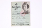 Nazi UFA Film Institute Photo ID Booklet