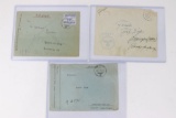 (3) WWII Nazi Feldpost Covers