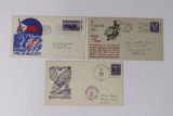 (3) WWII U.S. Propaganda Postal Covers