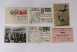 Lot of Nazi Postcards, DAF Dues Slip, Photo