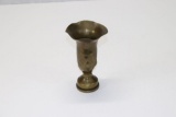 WWII Trench Art Brass Vase
