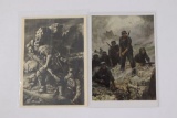 (2) Nazi Wehrmacht Propaganda Postcards