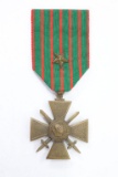 WWI French Croix de Guerre Medal w/Star