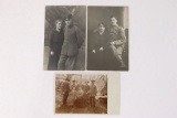 (3) WWI German Soldiers RPPC Postcards