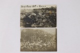 (2) WWI Dead Bodies and Skulls Postcards