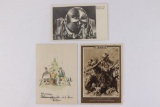 (3) Nazi Wehrmacht Propaganda Postcards