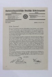 1940 NSDAP Letter