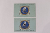 (2) WWII USN Seabees Postcards