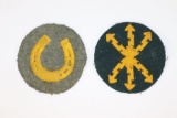 (2) WWII Nazi Military Specialty Patches