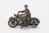 1930's Army Motorcycle with Rider Toy