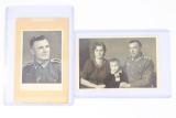 (2) WWII German Army Soldier Photos