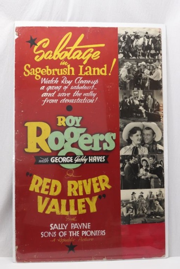 1941 Hand-Painted Roy Rogers Movie Poster