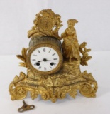 P.H. Mourey French Figurial Mantle Clock - see photos