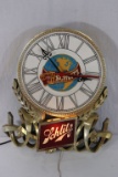 Vintage Schlitz Beer Lighted Clock - works!