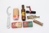 Outdoor Sporting Items - duck call, ammo, etc