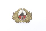 Nazi Veteran's Visor Cap Badge Kyffhauserbund