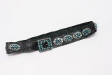 Turquoise & Silver Native American Belt