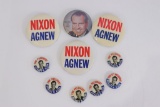 Richard Nixon Lot of (10) Campaign Pins