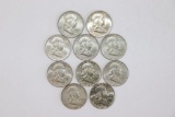 Franklin Silver Half Dollars $5.00 Face