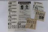 (12) Vintage FBI Wanted Posters