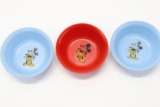 (3) 1930's Grape-Nuts Mickey Mouse Bowls