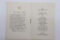 WWII U.S. Army KIA Gold Star Funeral Card