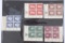 (5) Blocks of Nazi Occupied Poland Stamps