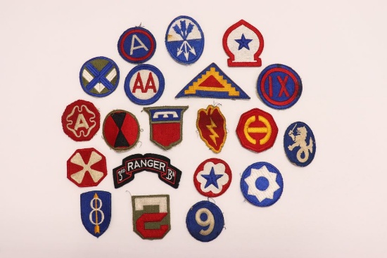 (20) WWII U.S. Army Patches