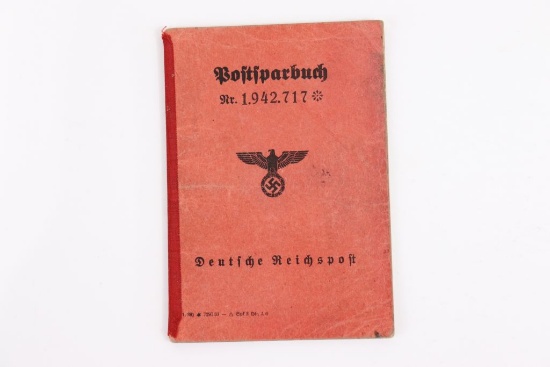 Nazi Reichspost Postsparbuch ID