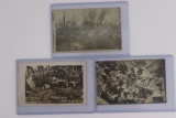 (3) WWI Dead Bodies/Skeletons Postcards