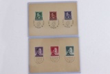 (2) Nazi Occupied Territories Postal Sheets