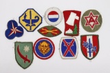 Lot (10) WWII U.S. Army Patches