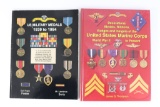 (2) Books on US/USMC Medals and Insignia
