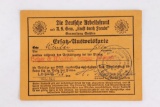 Nazi DAF/KdF Membership Card