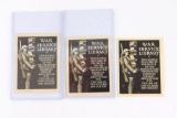 (3) US War Service Library Book Stickers