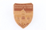 Nazi 1937 NSDAP Leather Tinnie/Day Badge