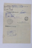 Nazi Occupied Czechoslavakia Document