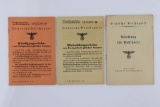 (3) Nazi Deutsches Reichspost Booklets