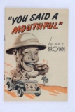 WWII USO Comedian Joe E. Brown Booklet