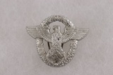 WWII Nazi Police Cap/Hat Badge