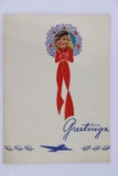 WWII Pin-Up Christmas Card