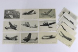 (25) WWII British Aircraft ID Cards